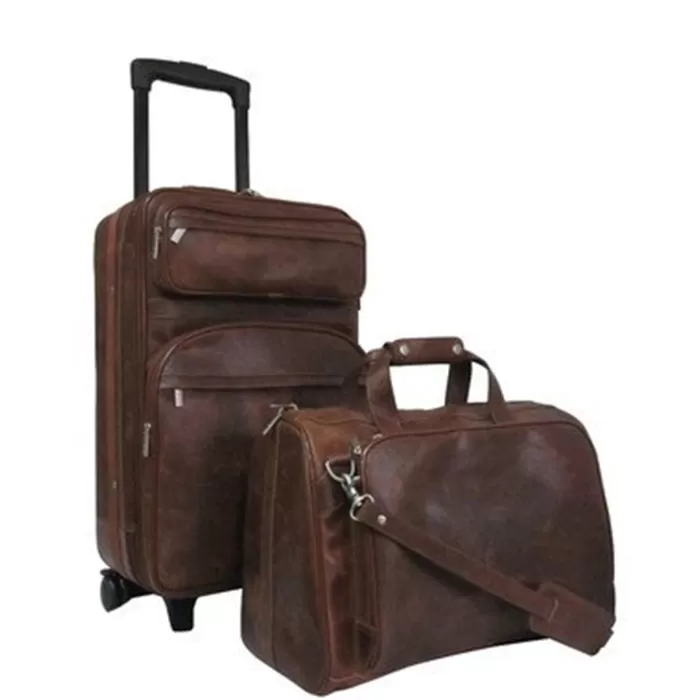 Silk & Salt Amerileather Leather 2-Piece LuggaSet