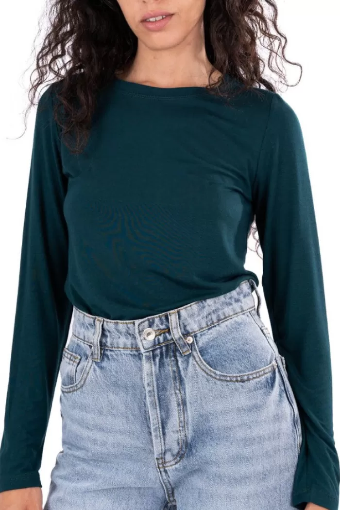 Silk & Salt aria long sleeve tee - dark green