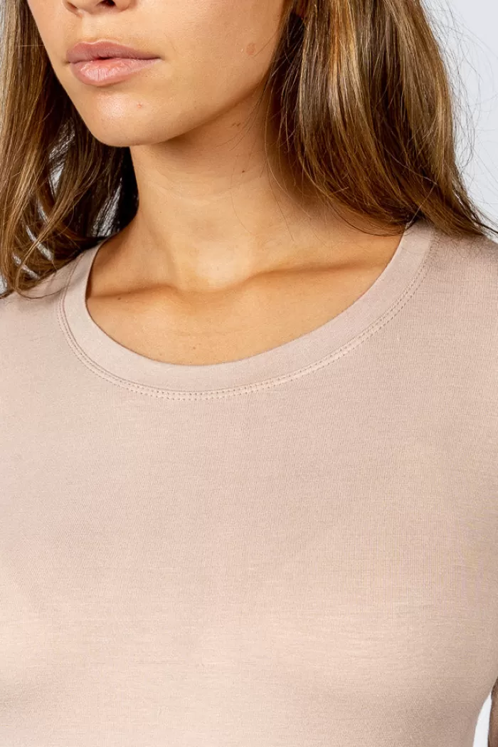 Silk & Salt aria long sleeve tee - stone