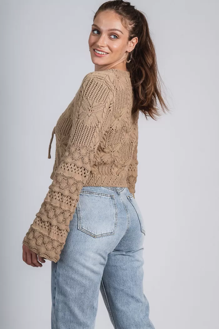 Silk & Salt aspen cable cardi