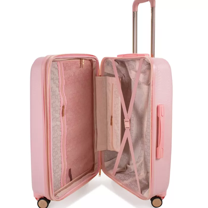 Silk & Salt BADGLEY MISCHKA Snakeskin 3 Piece Expandable LuggaSet (Pink)