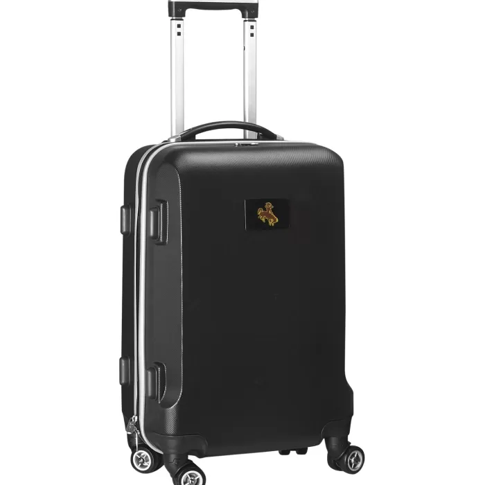 Silk & Salt Black Wyoming Cowboys 20 8-Wheel Hardcase Spinner Carry-On