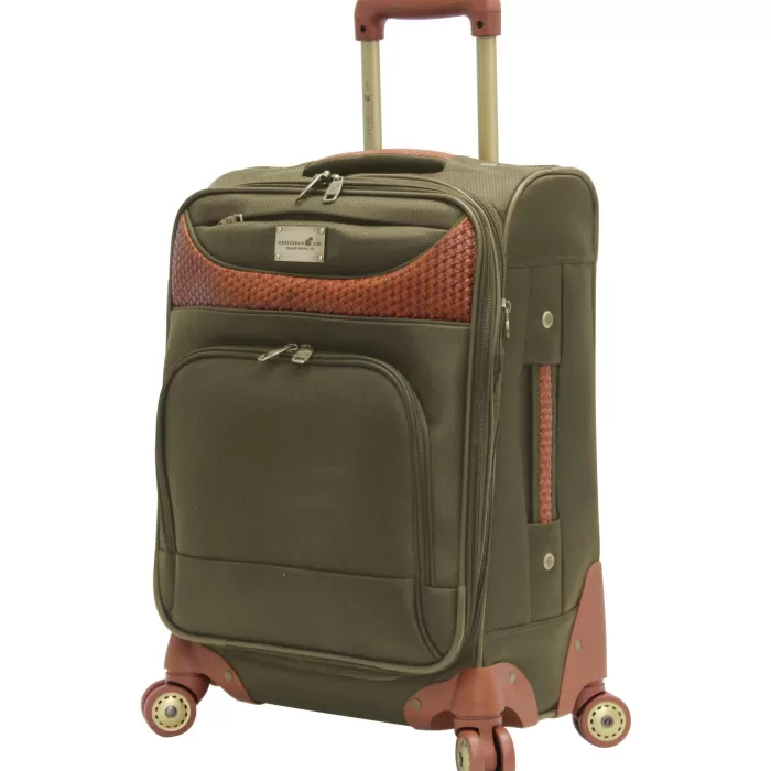 Silk & Salt Caribbean Joe 20'' Carry-On Spinner LuggaOLIVE GREEN 20