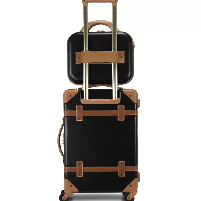 Silk & Salt Chariot Gatsby 2-Piece Hardside Carry-On Spinner LuggaSet - Black