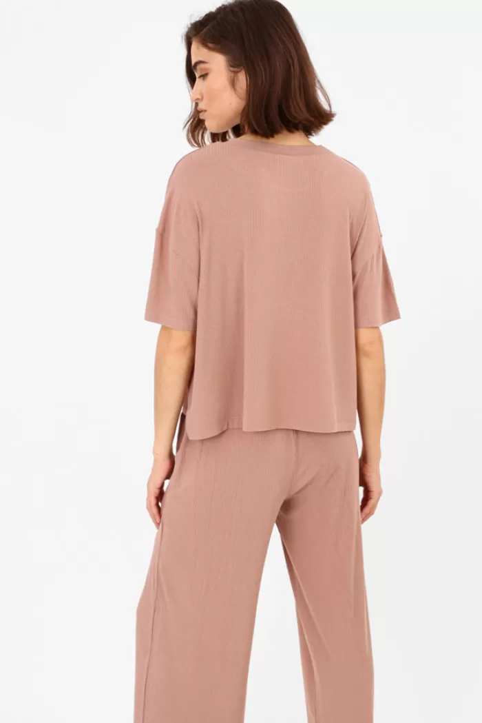 Silk & Salt cohen kai tshirt - pink