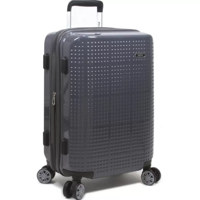 Silk & Salt Dejuno Speck Hardside 3-Piece Expandable Spinner LuggaSet - Dark Grey