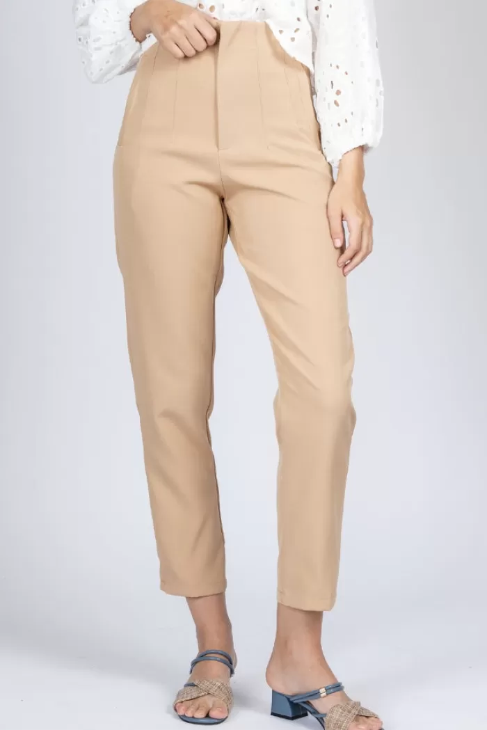 Silk & Salt erica tailored pants - beige