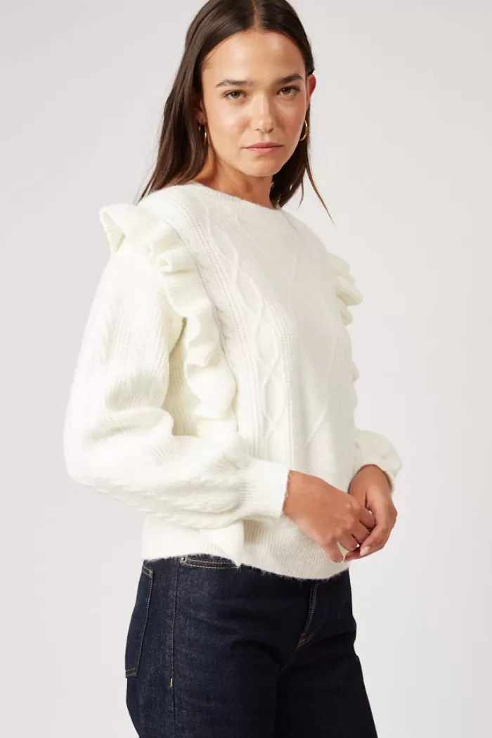 Silk & Salt gather me close sweater - cream