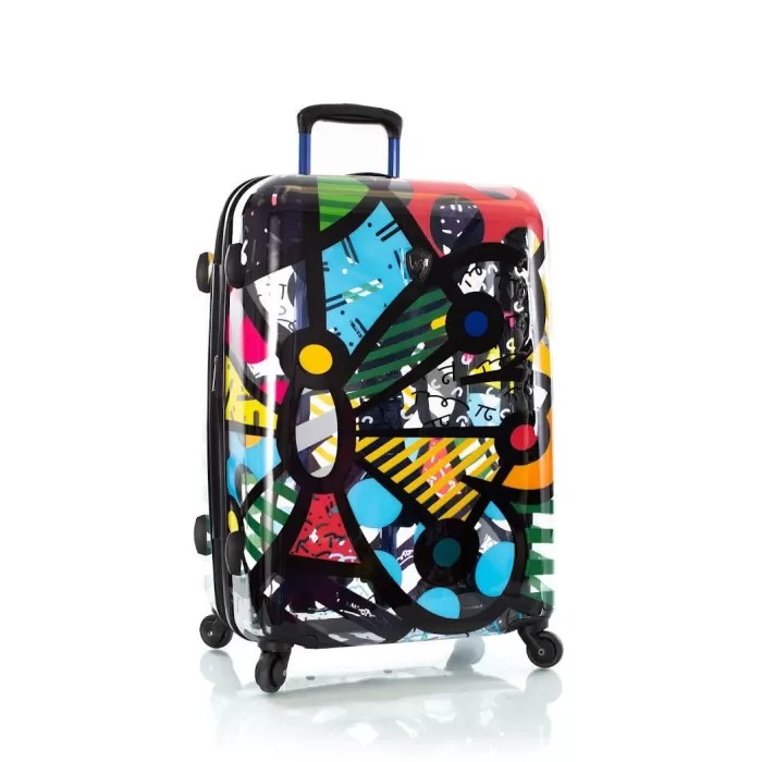 Silk & Salt Heys Britto Butterfly Transparent Hardside 26 Spinner Check in Luggage