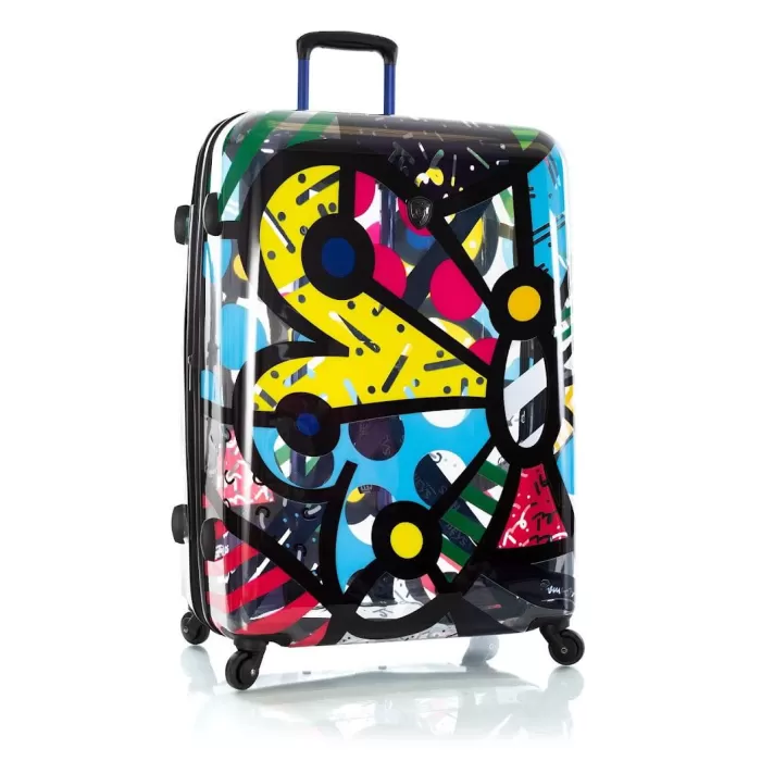 Silk & Salt Heys Britto Transparent Butterfly Hardside 30 Spinner Check in Luggage