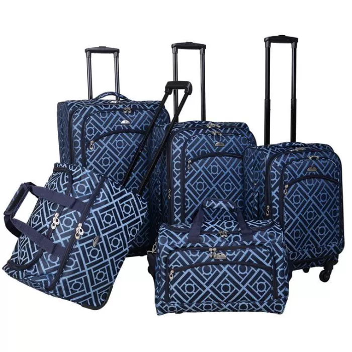 Silk & Salt Long Lat Inc. AF 5P Astor LuggaSet Blue