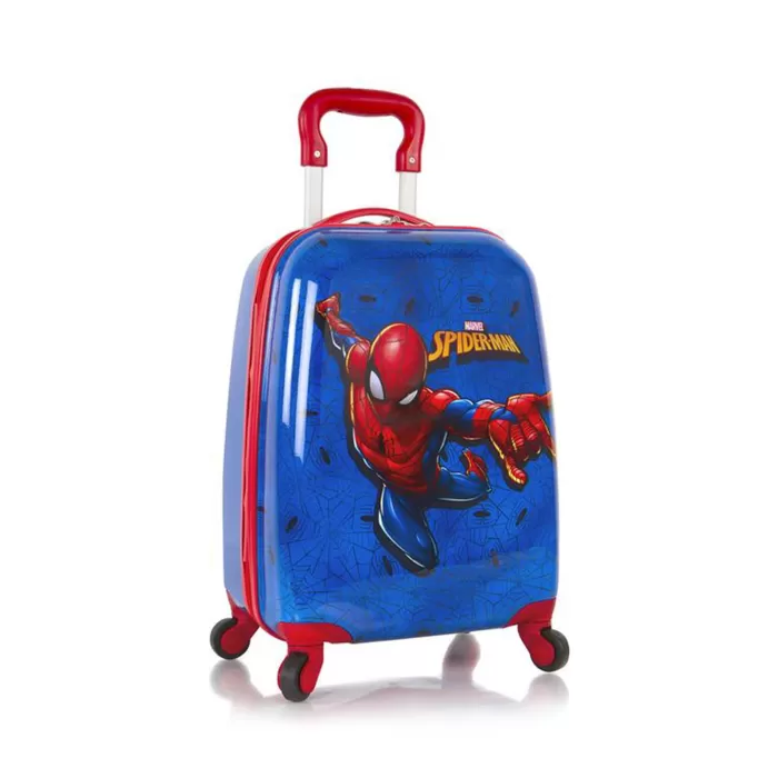 Silk & Salt Marvel-Spiderman Boys Hardside Spinner Rolling Luggafor Kids - 18 Inch