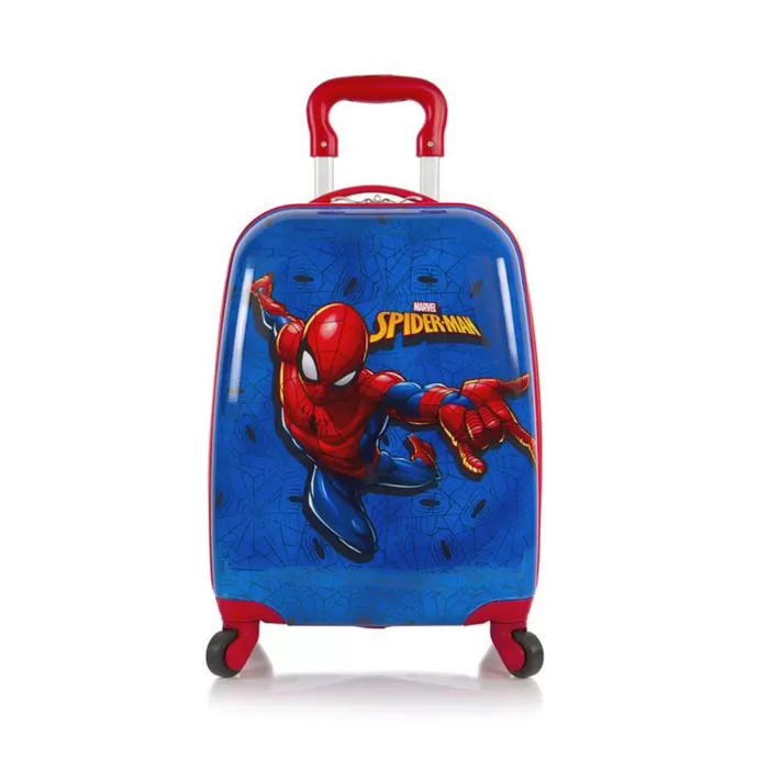 Silk & Salt Marvel-Spiderman Boys Hardside Spinner Rolling Luggafor Kids - 18 Inch