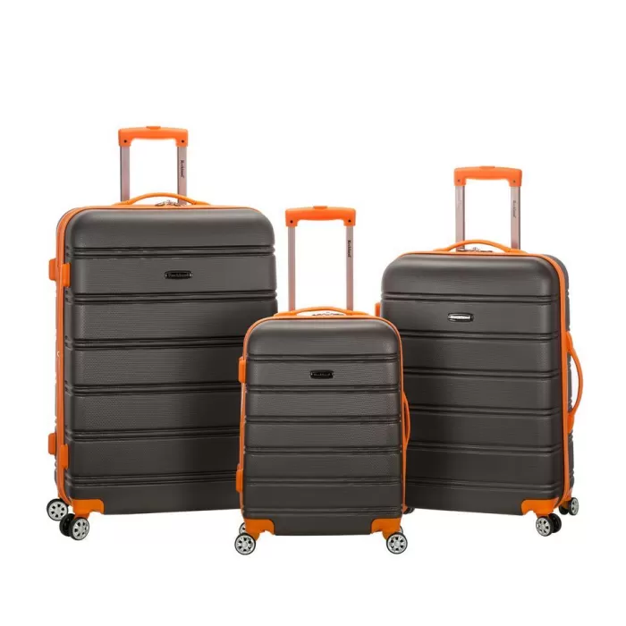 Silk & Salt Melbourne 3 Pc Abs LuggaSet Charcoal