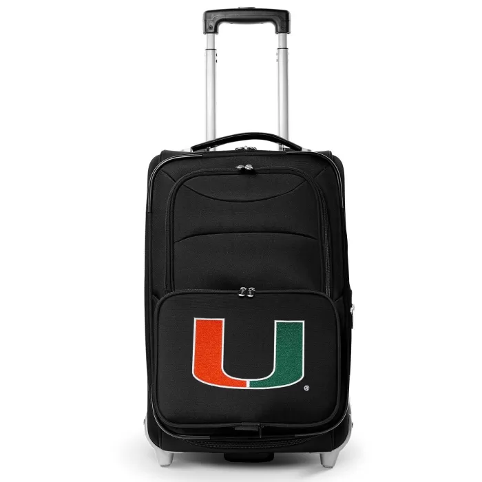 Silk & Salt Miami Hurricanes 21 Rolling Carry-On Suitcase