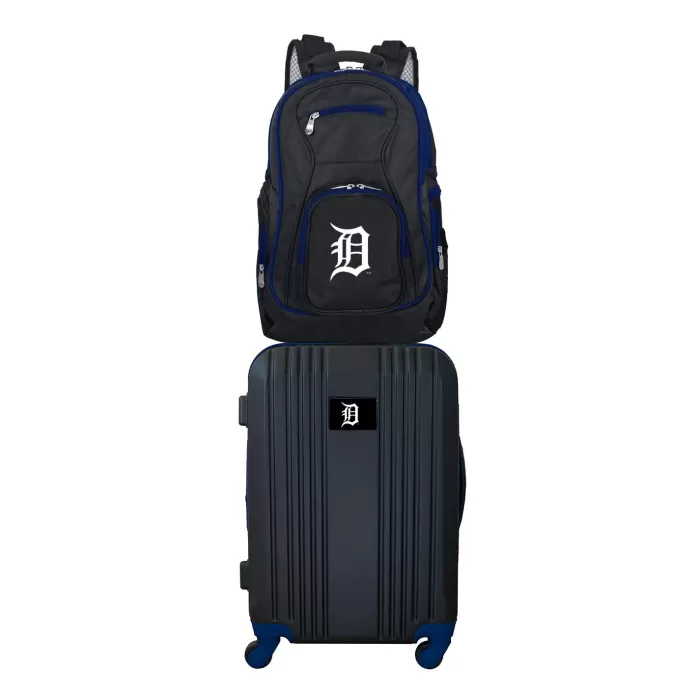 Silk & Salt MLB Detroit Tigers 2-Piece Luggaand Backpack Set