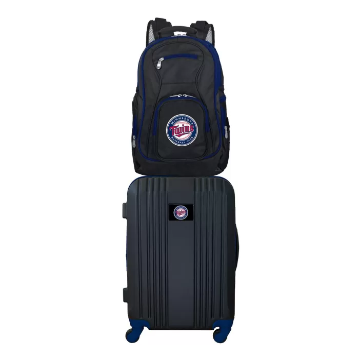 Silk & Salt MLB Minnesota Twins 2-Piece Luggaand Backpack Set