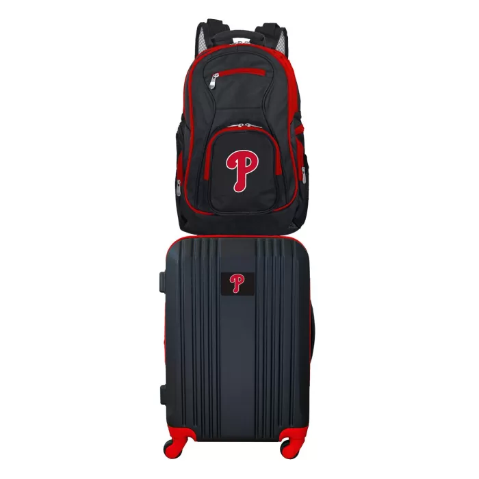 Silk & Salt MLB Philadelphia Phillies 2-Piece Luggaand Backpack Set