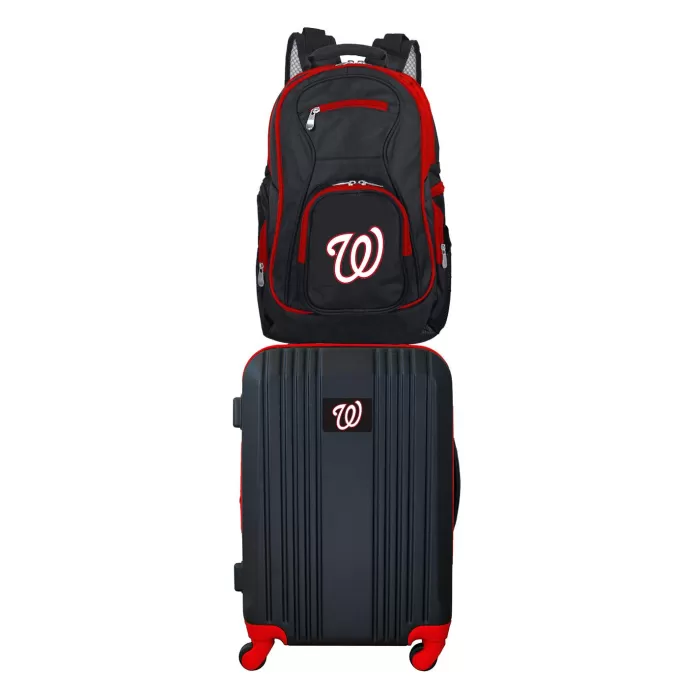 Silk & Salt MLB Washington Nationals 2-Piece Luggaand Backpack Set