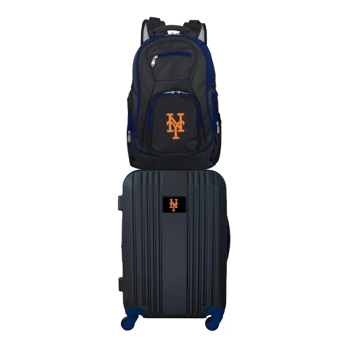 Silk & Salt MLB York Mets 2-Piece Luggaand Backpack Set