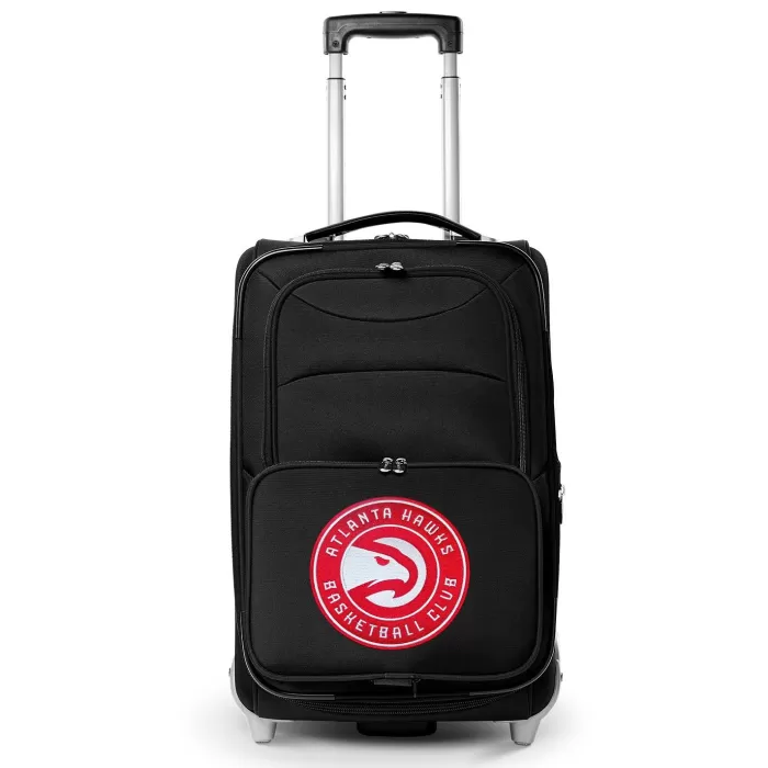 Silk & Salt MOJO Black Atlanta Hawks 21 Softside Rolling Carry-On Suitcase