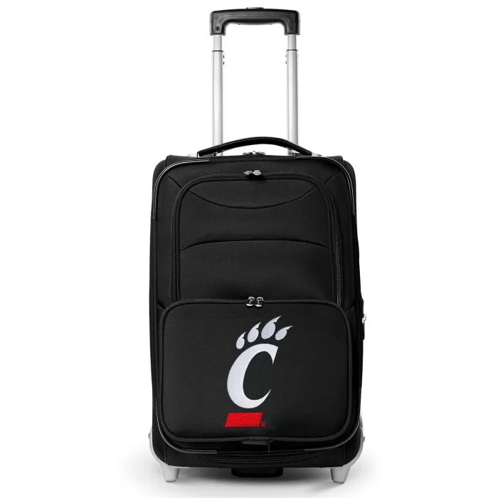 Silk & Salt MOJO Black Cincinnati Bearcats 21 Softside Rolling Carry-On Suitcase