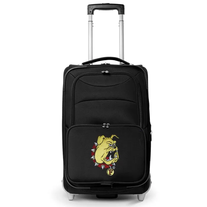 Silk & Salt MOJO Black Ferris State Bulldogs 21 Softside Rolling Carry-On Suitcase