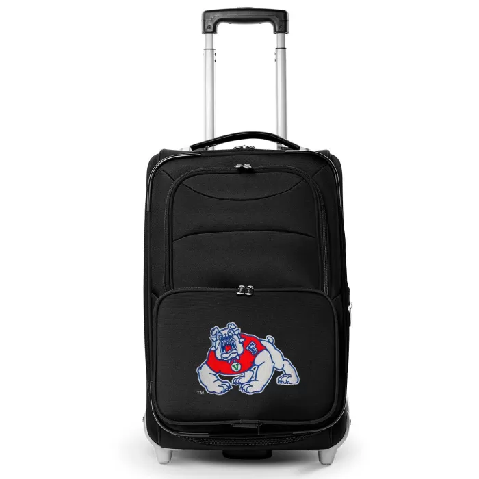 Silk & Salt MOJO Black Fresno State Bulldogs 21 Softside Rolling Carry-On Suitcase