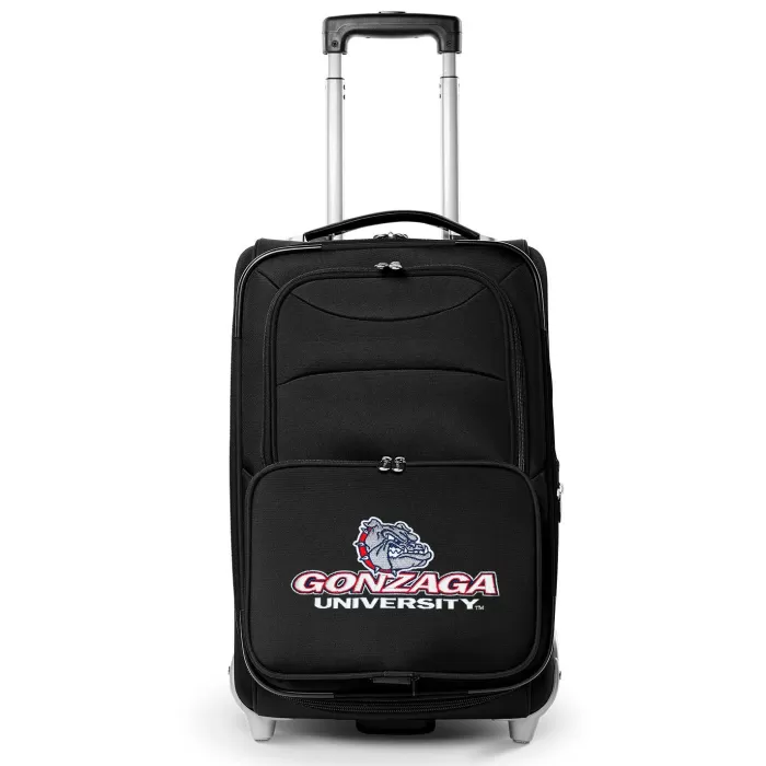 Silk & Salt MOJO Black Gonzaga Bulldogs 21 Softside Rolling Carry-On Suitcase