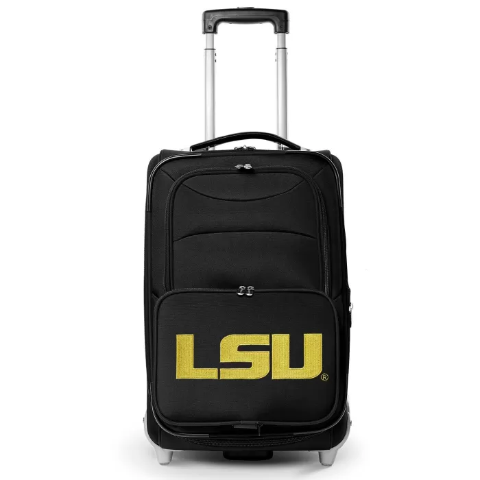 Silk & Salt MOJO Black LSU Tigers 21 Softside Rolling Carry-On Suitcase