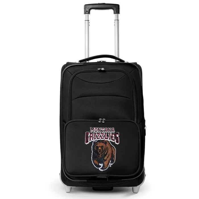 Silk & Salt MOJO Black Montana Grizzlies 21 Softside Rolling Carry-On Suitcase