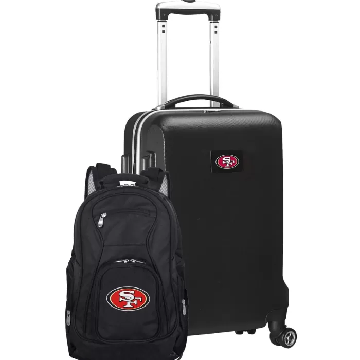 Silk & Salt MOJO Black San Francisco 49ers 2-Piece Backpack ampCarry-On Set