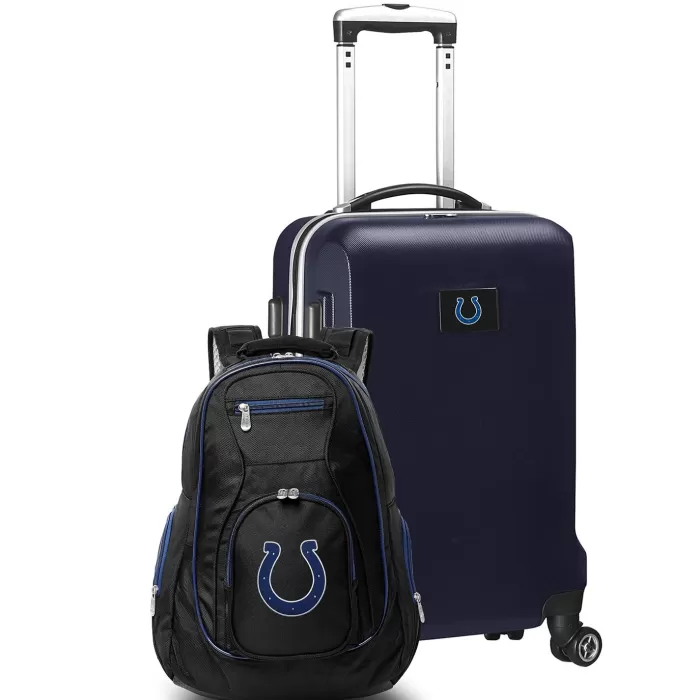 Silk & Salt MOJO Navy Indianapolis Colts 2-Piece Backpack ampCarry-On Set