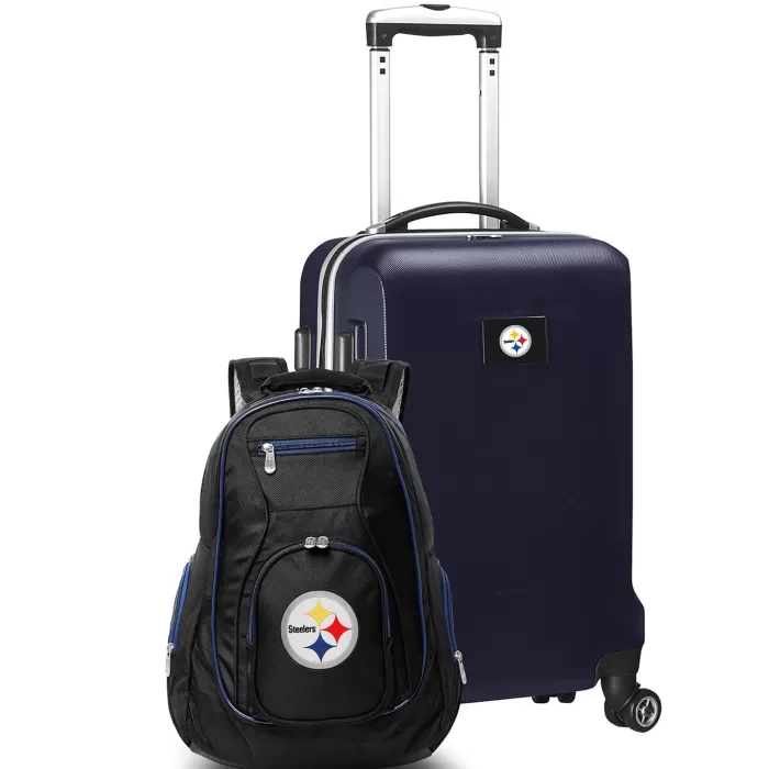 Silk & Salt MOJO Navy Pittsburgh Steelers 2-Piece Backpack ampCarry-On Set