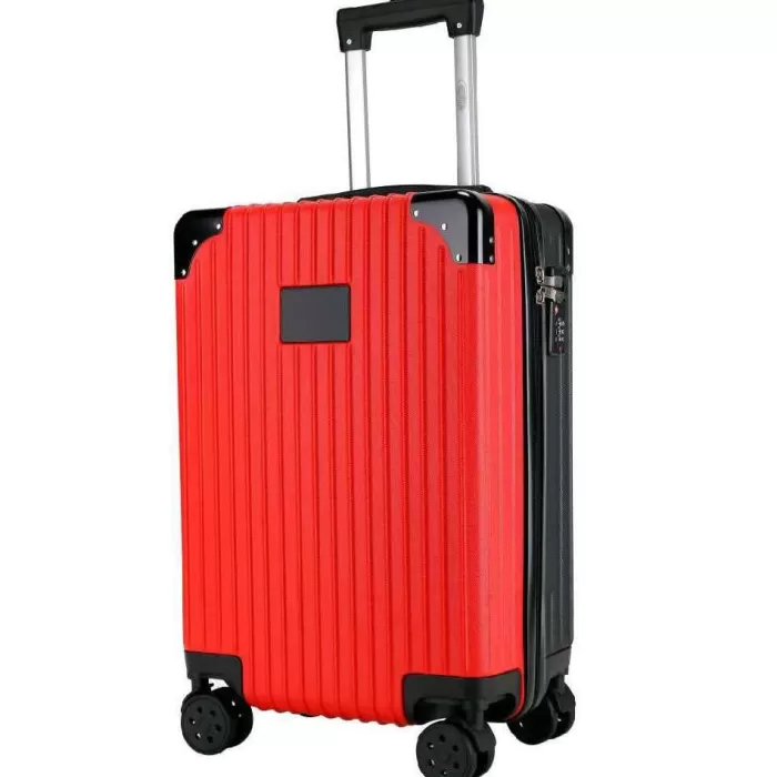 Silk & Salt MOJO Red Arkansas backs Premium 21'' Carry-On Hardcase Luggage