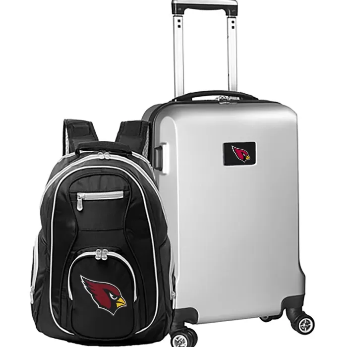 Silk & Salt MOJO Silver Arizona Cardinals 2-Piece Backpack ampCarry-On Set