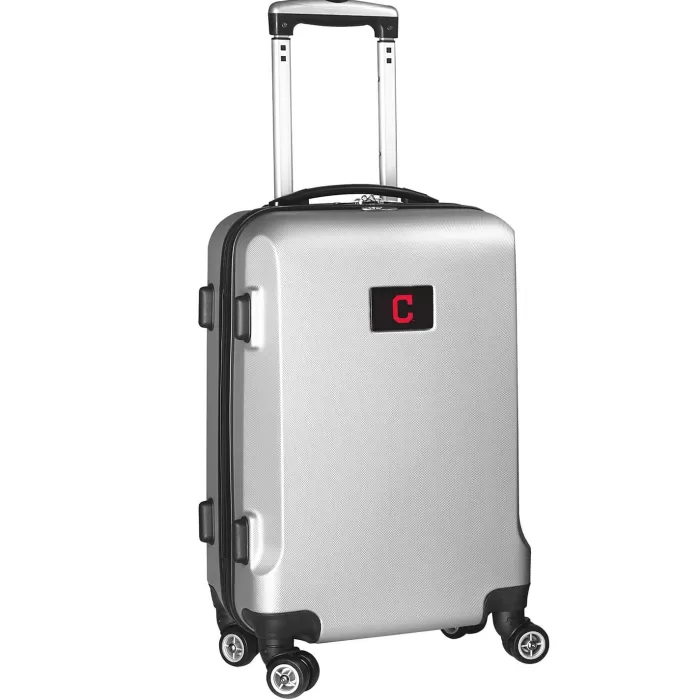 Silk & Salt MOJO Silver Cleveland Indians 21 8-Wheel Hardcase Spinner Carry-On Luggage