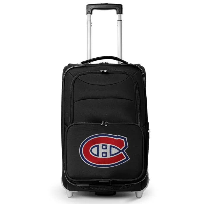 Silk & Salt Montreal Canadiens 21 Softside Rolling Carry-On Suitcase - Black