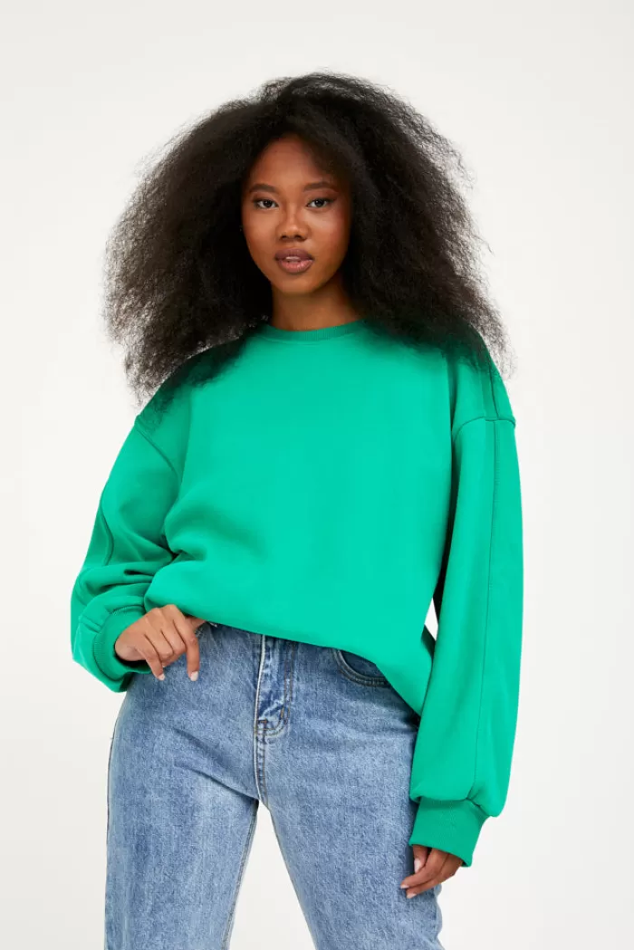 Silk & Salt my basic sweatshirt - green