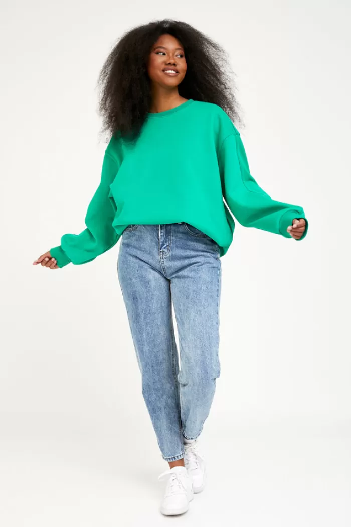 Silk & Salt my basic sweatshirt - green