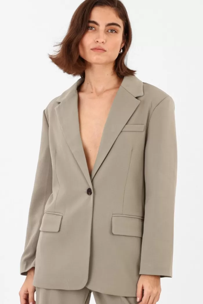 Silk & Salt my stunning suit jacket- green