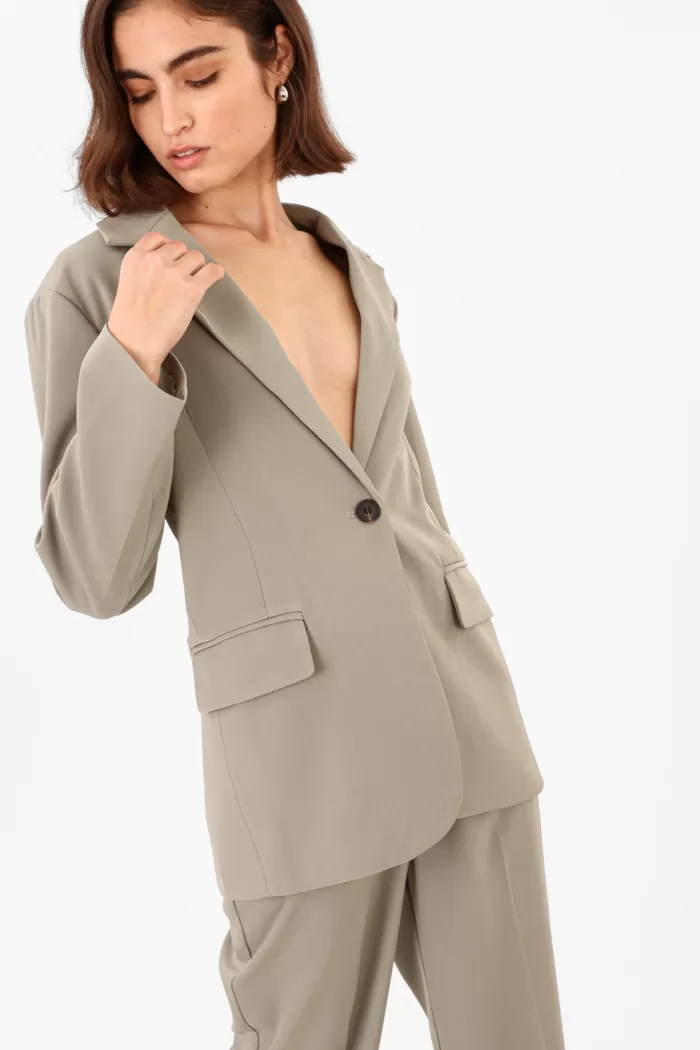 Silk & Salt my stunning suit jacket- green