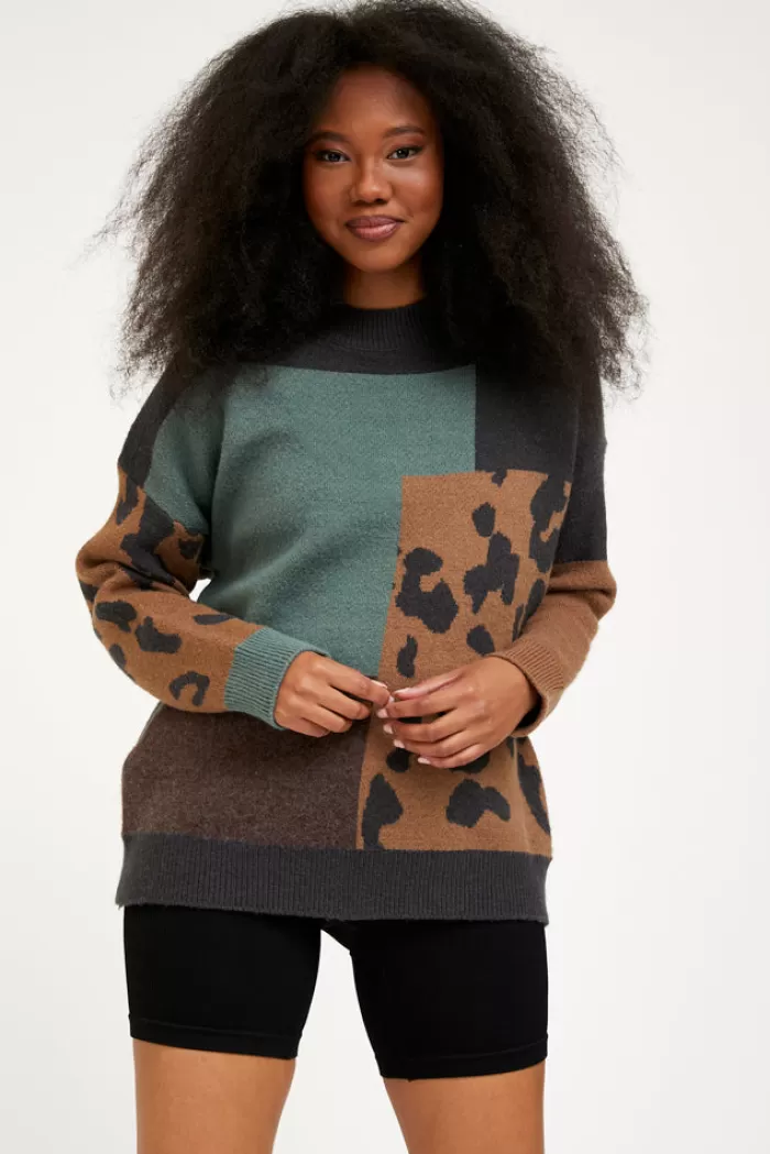 Silk & Salt my tiger block sweater