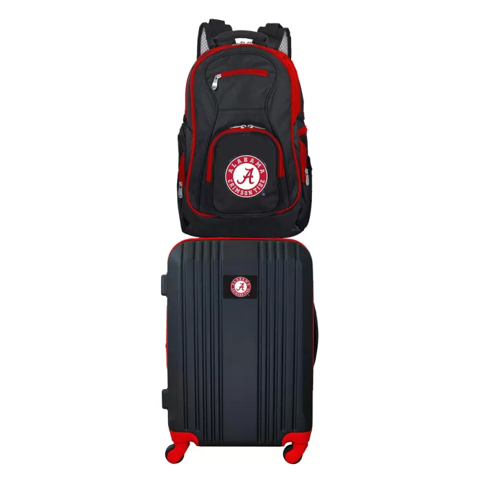 Silk & Salt NCAA Alabama Crimson Tide 2-Piece Luggaand Backpack Set