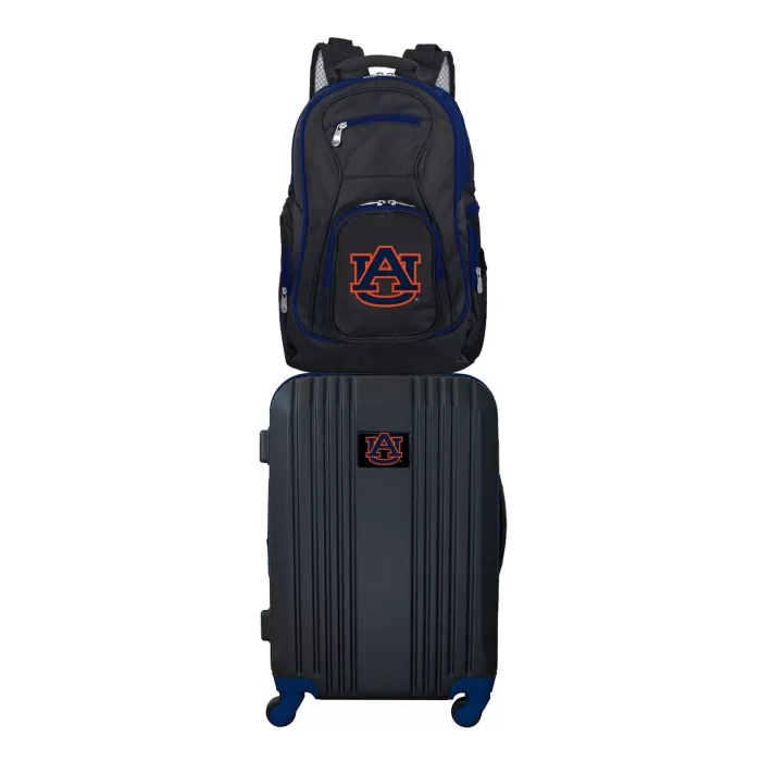 Silk & Salt NCAA Auburn Tigers 2-Piece Luggaand Backpack Set