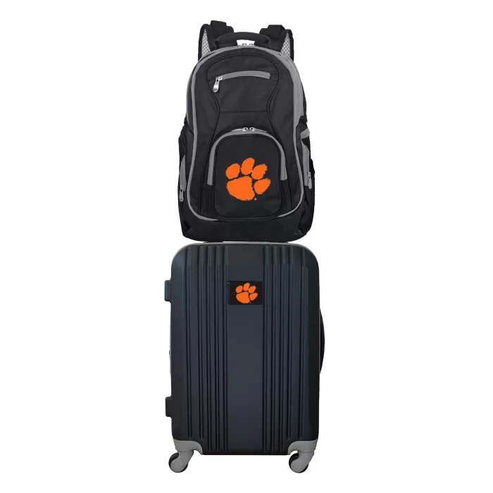 Silk & Salt NCAA Clemson Tigers 2-Piece Luggaand Backpack Set