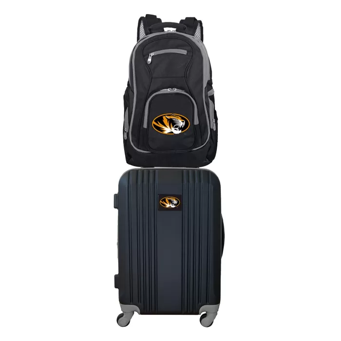 Silk & Salt NCAA Missouri Tigers 2-Piece Luggaand Backpack Set