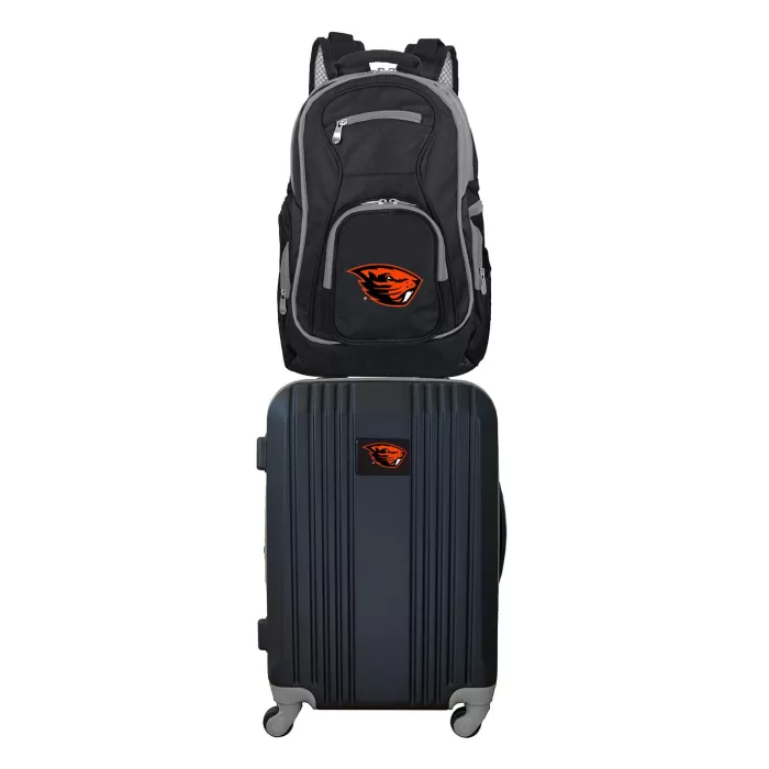 Silk & Salt NCAA Oregon State Beavers 2-Piece Luggaand Backpack Set