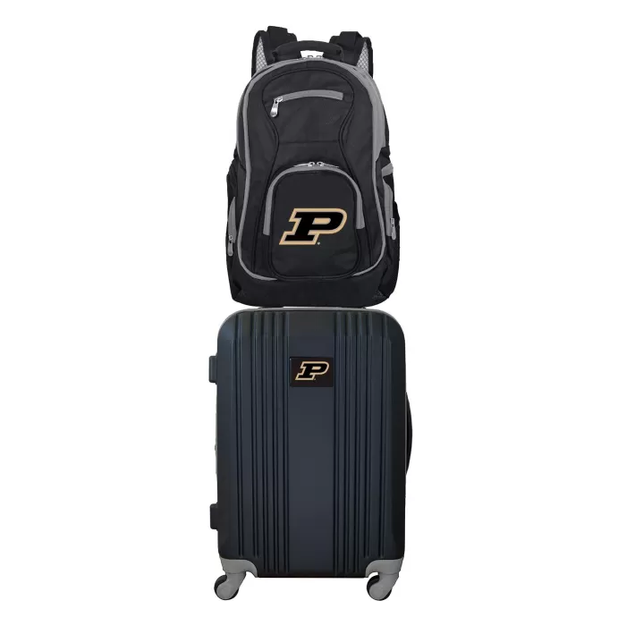 Silk & Salt NCAA Purdue Boilermakers 2-Piece Luggaand Backpack Set