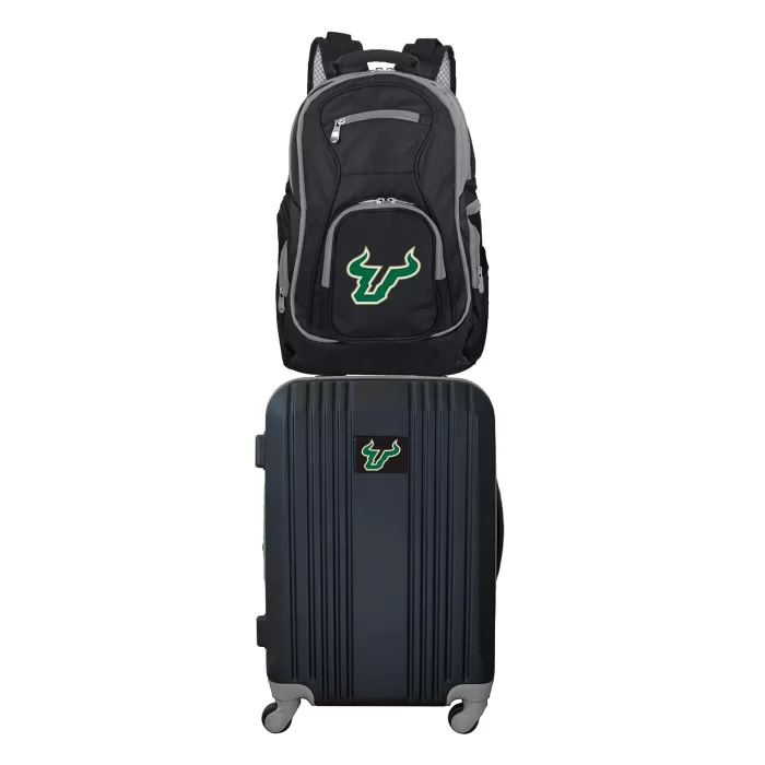 Silk & Salt NCAA South Florida Bulls 2-Piece Luggaand Backpack Set